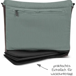 Wickeltasche Urban - inkl. Wickelunterlage & viel Zubehör - Aloe