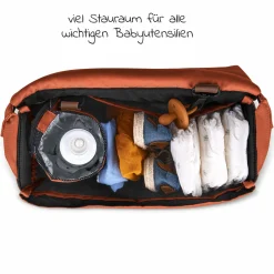 Wickeltasche Urban - inkl. Wickelunterlage & viel Zubehör - Carrot