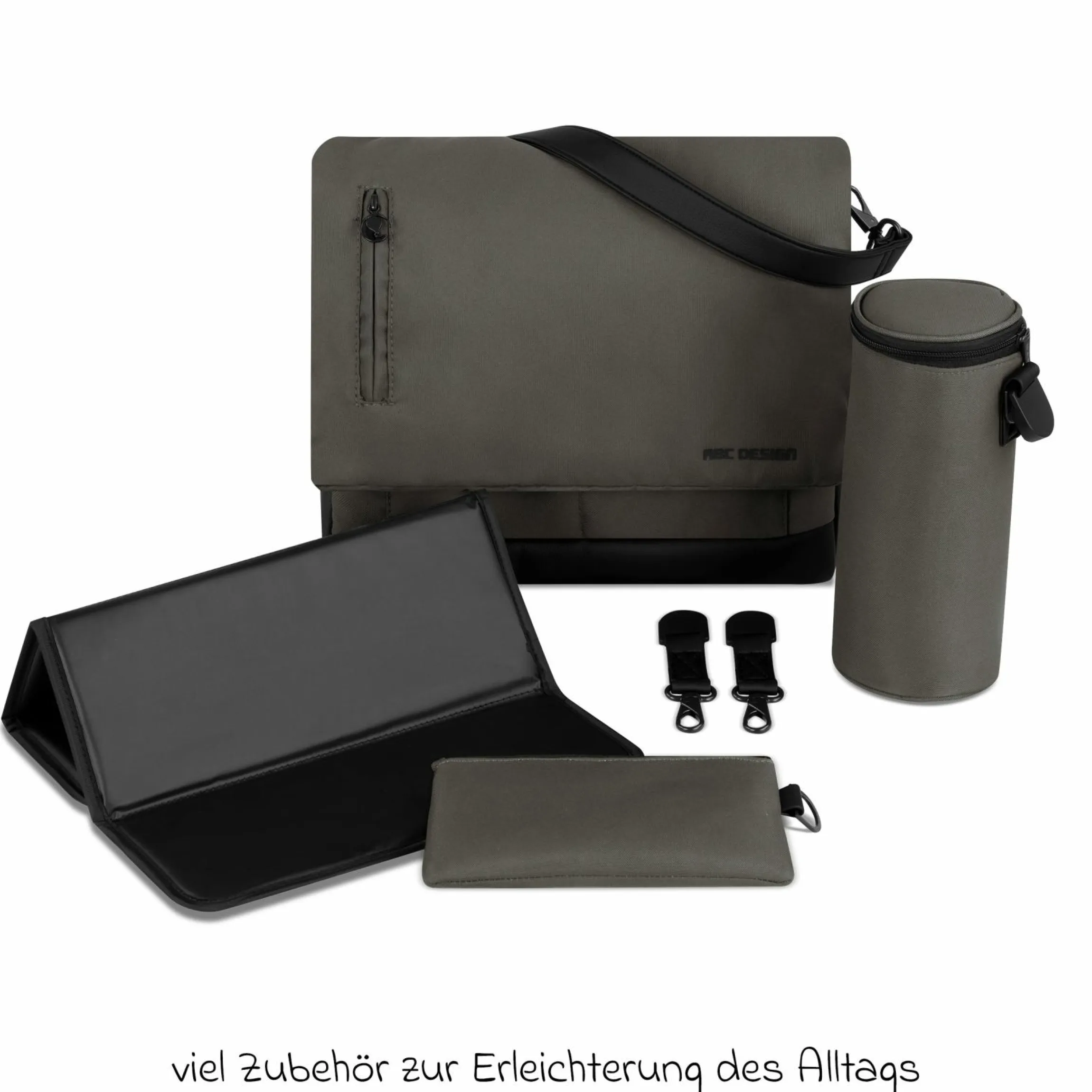 Wickeltasche Urban - inkl. Wickelunterlage & viel Zubehör - Cloud - Kollektion 2024