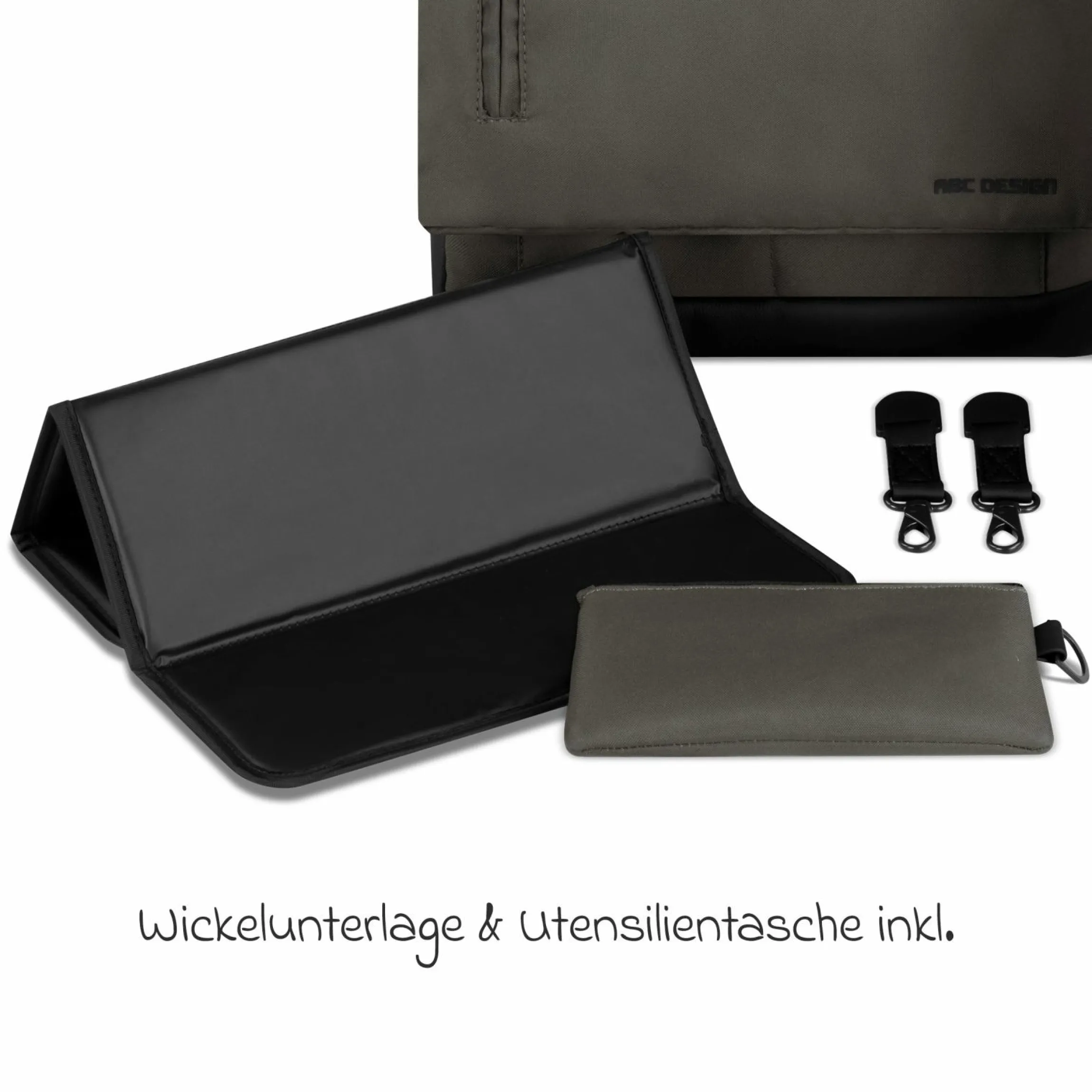 Wickeltasche Urban - inkl. Wickelunterlage & viel Zubehör - Cloud - Kollektion 2024