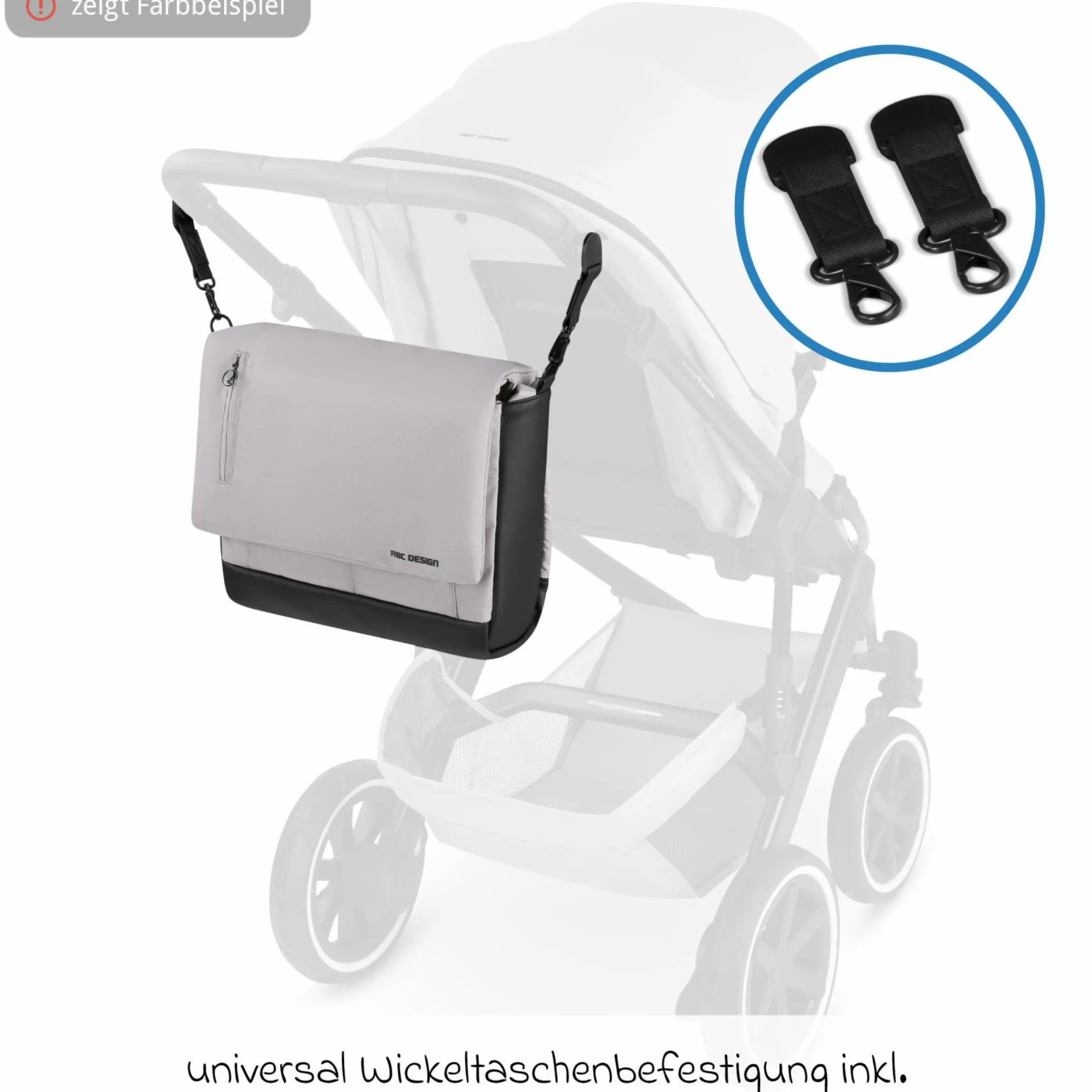 Wickeltasche Urban inkl. Wickelunterlage & viel Zubehör - Pure - Nature - Kollektion 2025