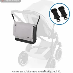 Wickeltasche Urban inkl. Wickelunterlage & viel Zubehör - Pine - Kollektion 2025