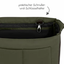 Wickeltasche Urban inkl. Wickelunterlage & viel Zubehör - Pure - Avocado - Kollektion 2025