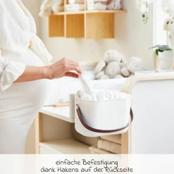 Wickeltisch-Organizer Yuma - Mistletoe White