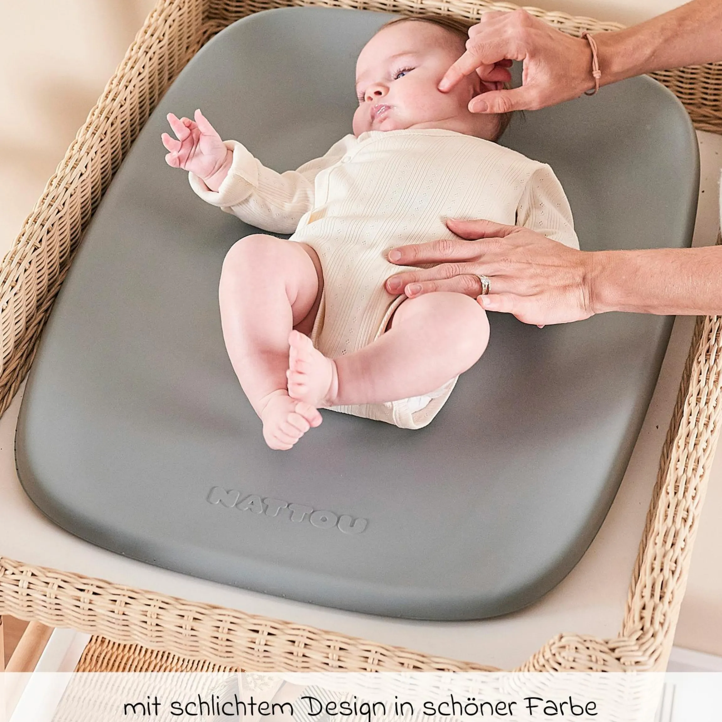 Wickelunterlage Softy 50 x 70 cm - Grau