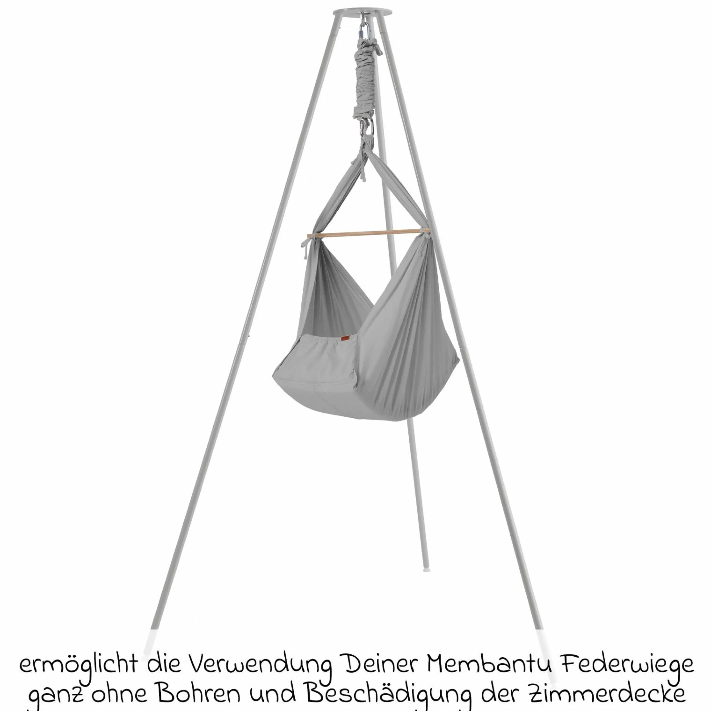 Wiegenständer Basic für Federwiege Membantu - Grey