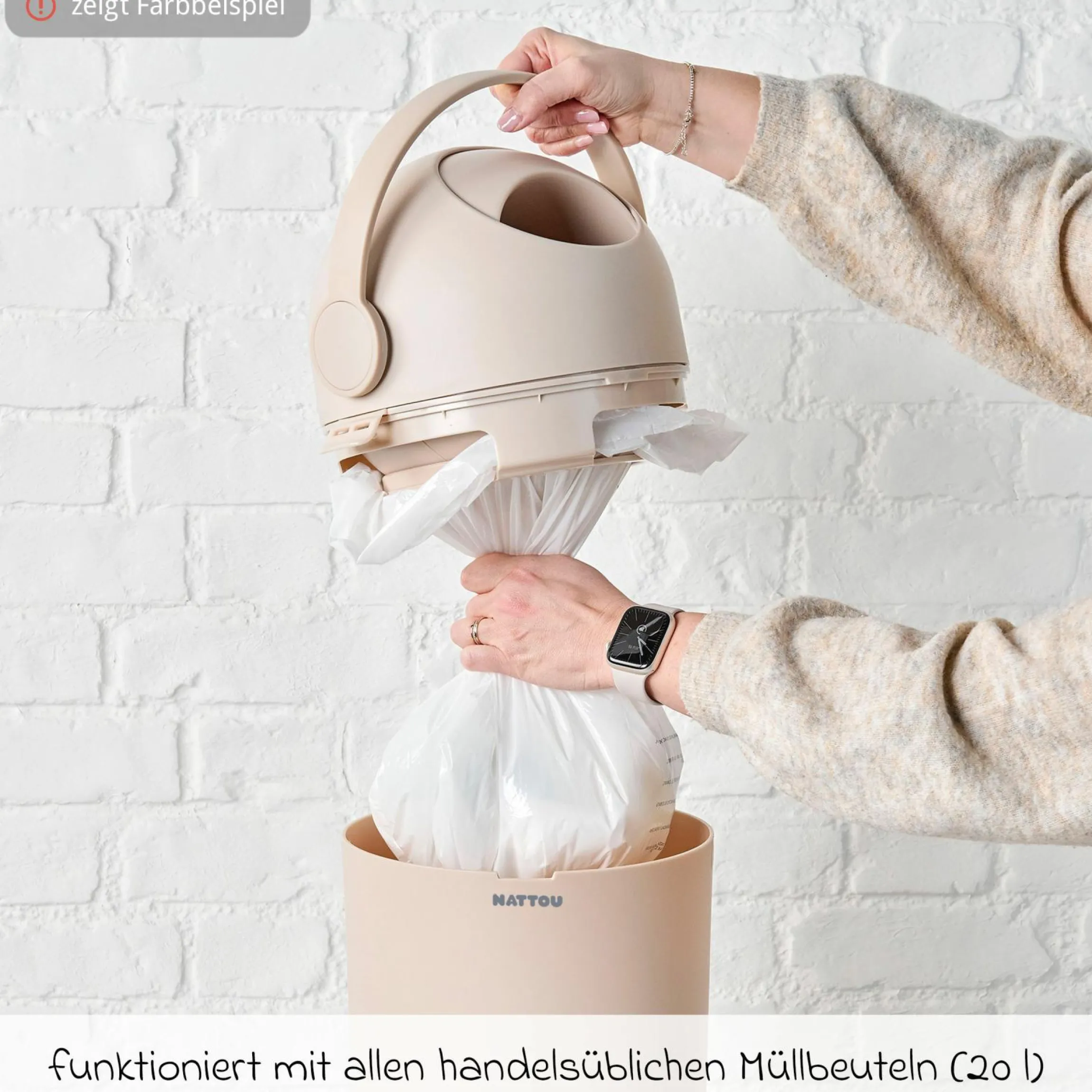 Windeleimer Dropy - Taupe