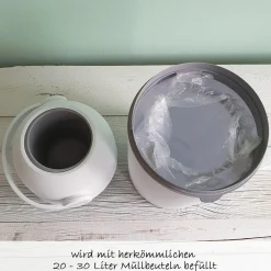 Windeleimer Odour Off - für herkömmliche Müllbeutel - White