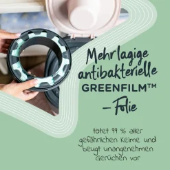 Windeleimer Twist and Click Sangenic inkl. 6 Nachfüllkassetten - Greenfilm™ - Weiß
