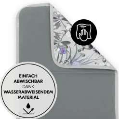 Windeltasche mit Wickelunterlage - Change N Walk - Floral Grey