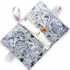 Windeltasche mit Wickelunterlage - Change N Walk - Floral Grey