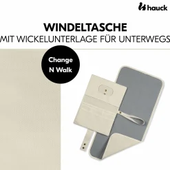 Windeltasche mit Wickelunterlage - Change N Walk - Beige