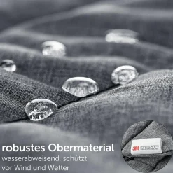 Winter-Fußsack Babyschale 3M PRO - für alle Gurtsysteme - Grau