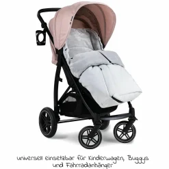 Winter-Fußsack für Kinderwagen und Buggy Pushchair Footmuff - Grau