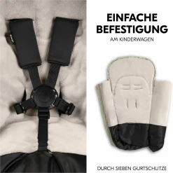 Winter-Fußsack für Kinderwagen und Buggy Pushchair Footmuff - Disney - Simba Olive
