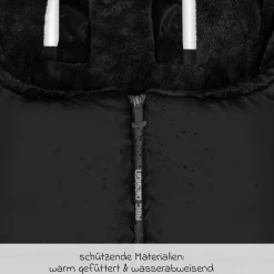 Winter-Fußsack für Kinderwagen - Black - Kollektion 2025