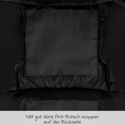 Winter-Fußsack für Kinderwagen - Black - Kollektion 2025