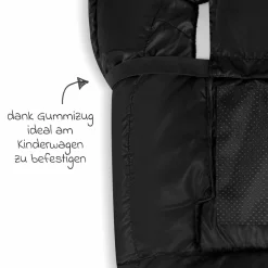 Winter-Fußsack für Kinderwagen - Black - Kollektion 2025