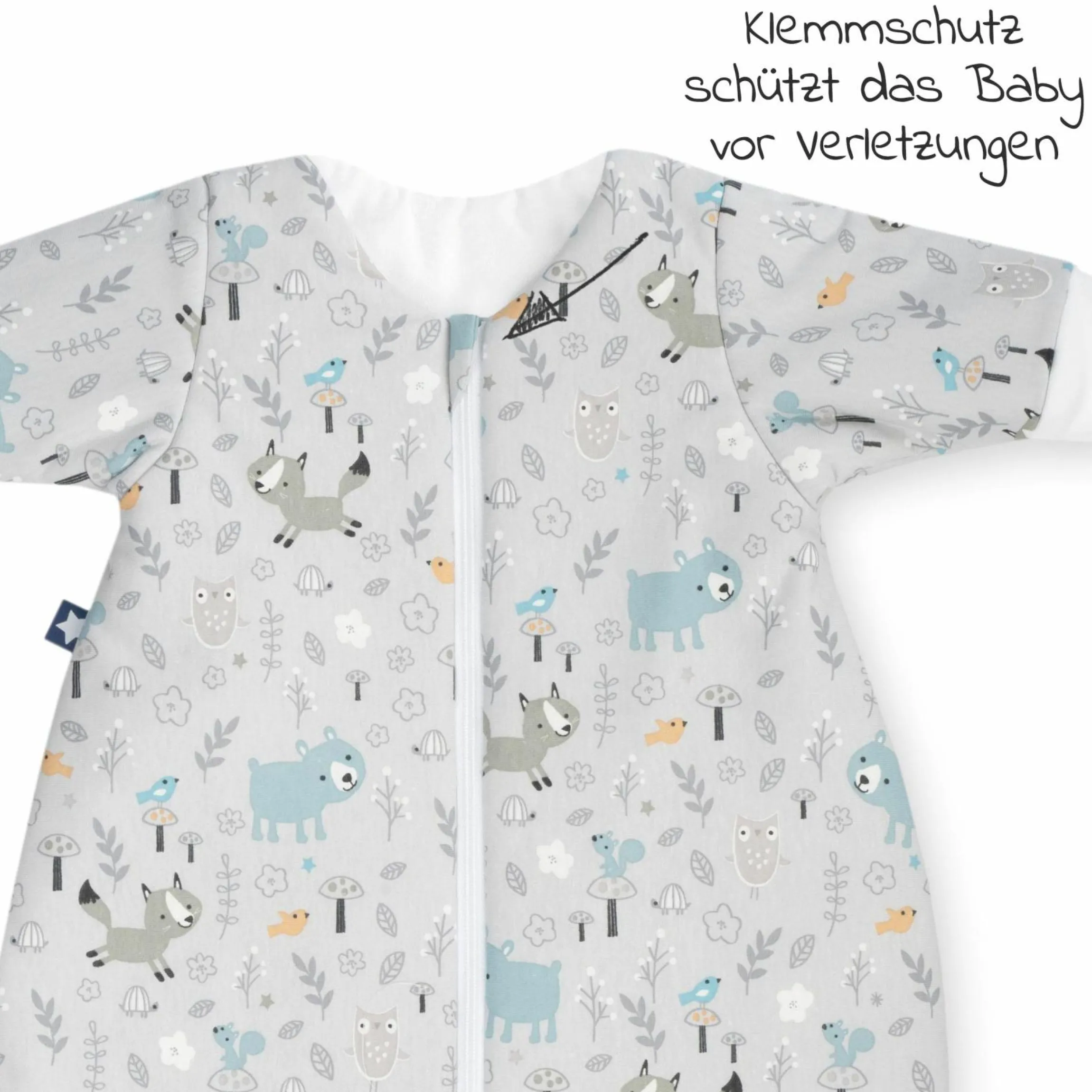 Winterschlafsack wattiert mit Arm - Jersey Smart Friends - Gr. 62