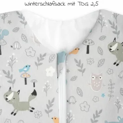 Winterschlafsack wattiert mit Arm - Jersey Smart Friends - Gr. 62