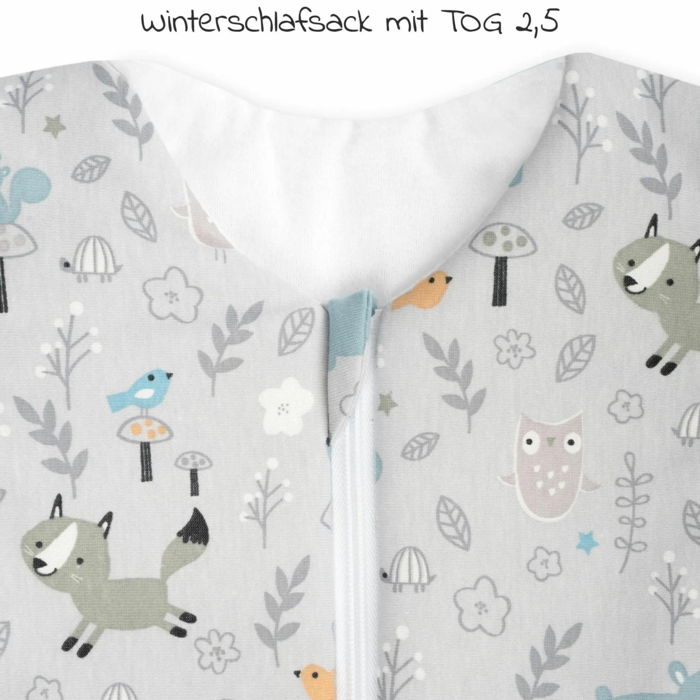 Winterschlafsack wattiert mit Arm - Jersey Smart Friends - Gr. 62
