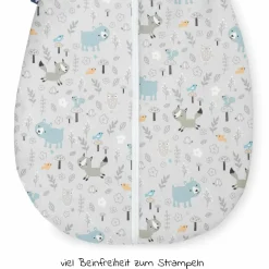 Winterschlafsack wattiert mit Arm - Jersey Smart Friends - Gr. 62