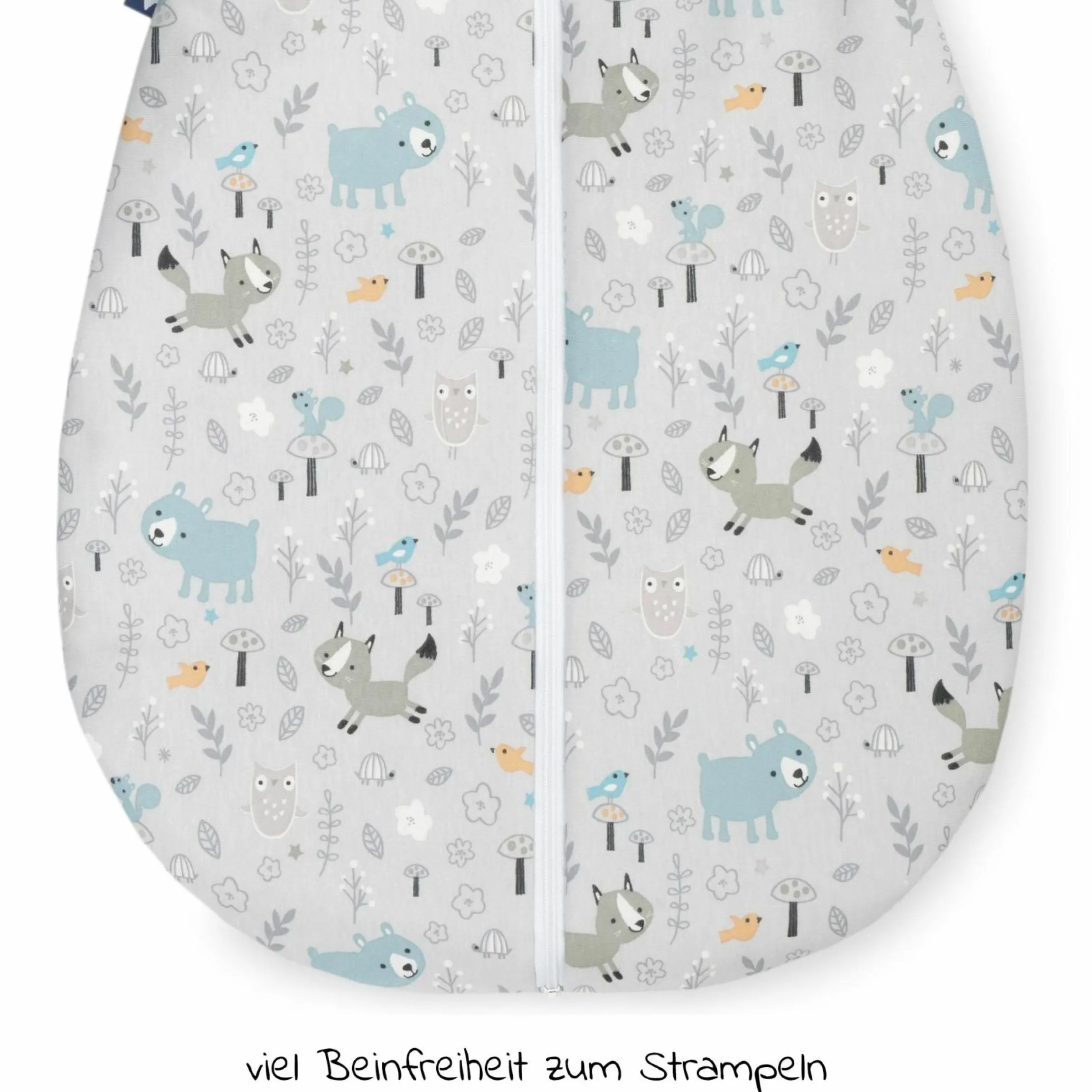 Winterschlafsack wattiert mit Arm - Jersey Smart Friends - Gr. 62