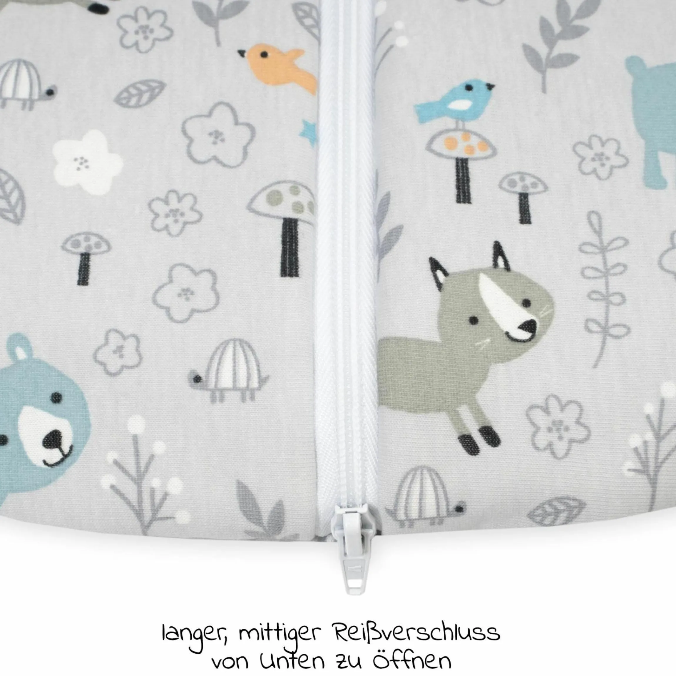 Winterschlafsack wattiert mit Arm - Jersey Smart Friends - Gr. 62