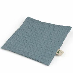 Wärmekissen mit Rapssamen-Füllung 13,5 x 13,5 cm - Waffelpique - Petrol