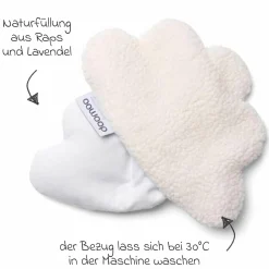 Wärmekissen Snoogy - mit Rapssamenfüllung & Lavendelduft - Cloud White