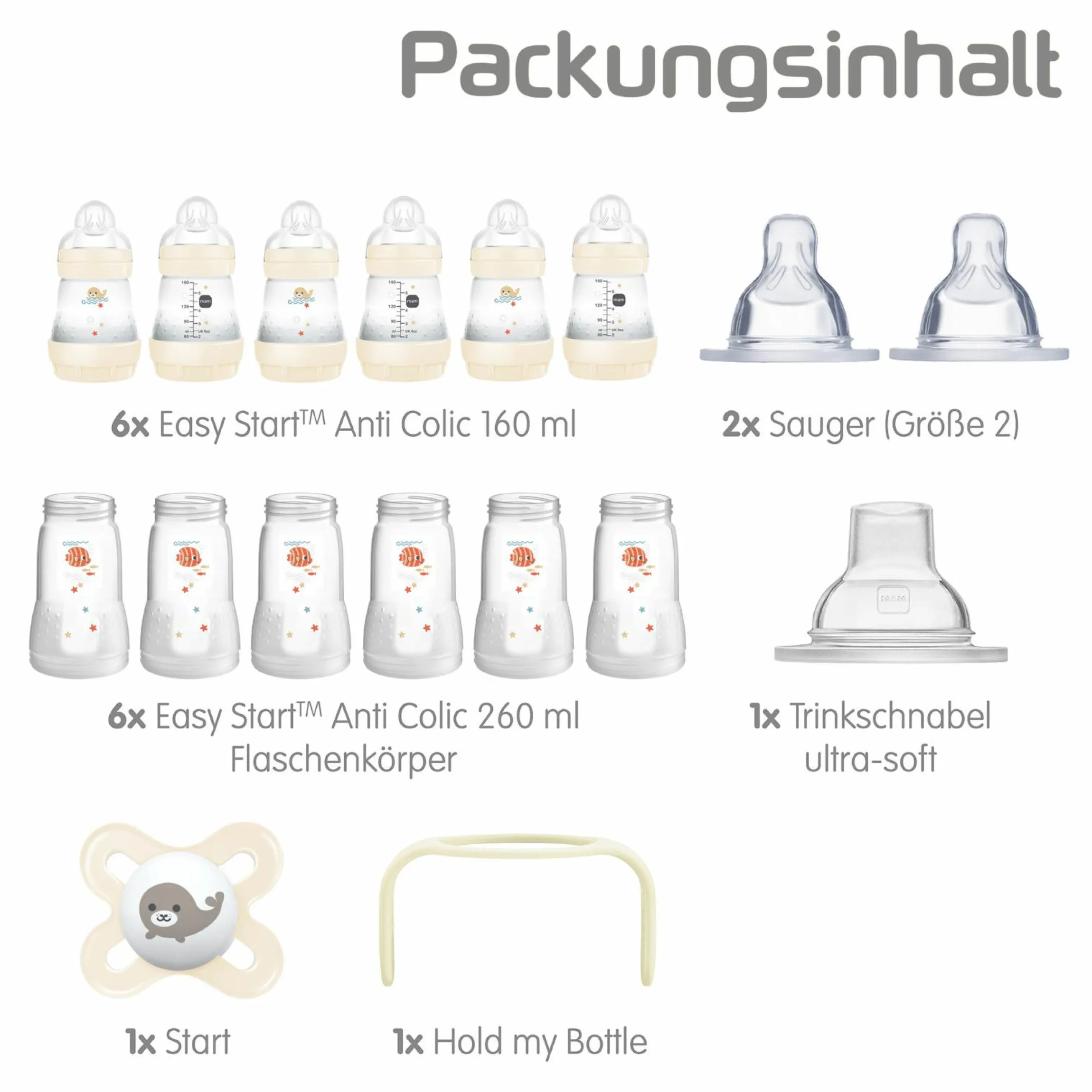 XXL Starter - Set Easy Start Anti-Colic - Beige