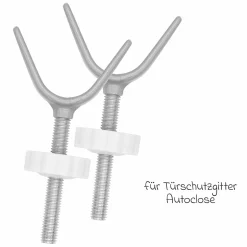 Y-Spindel 2 St. für Türschutzgitter Autoclose - Weß