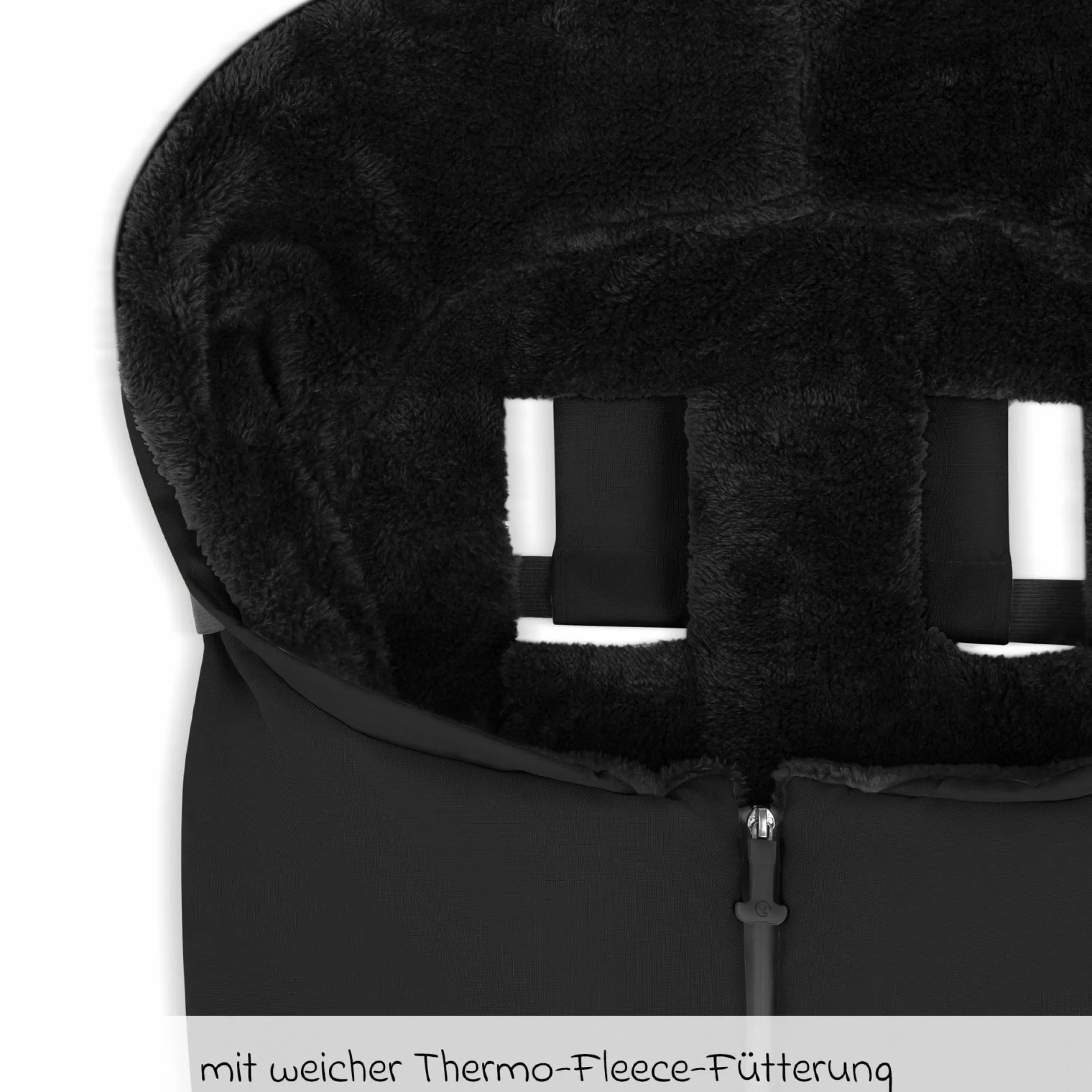 Zubehör-Set Kinderwagen mit Wickeltasche Easy, Winterfußsack, Regenschutz & Moskitonetz - Black