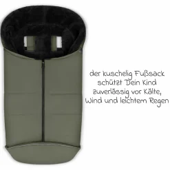 Zubehör-Set Kinderwagen mit Wickeltasche Easy, Winterfußsack, Regenschutz & Moskitonetz - - Wheat