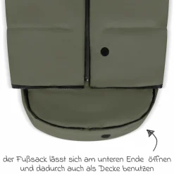 Zubehör-Set Kinderwagen mit Wickeltasche Easy, Winterfußsack, Regenschutz & Moskitonetz - - Wheat