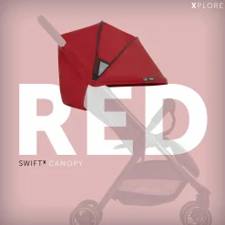 Zusatz-Sonnenverdeck für Buggy Swift X - Single Deluxe Canopy - Red