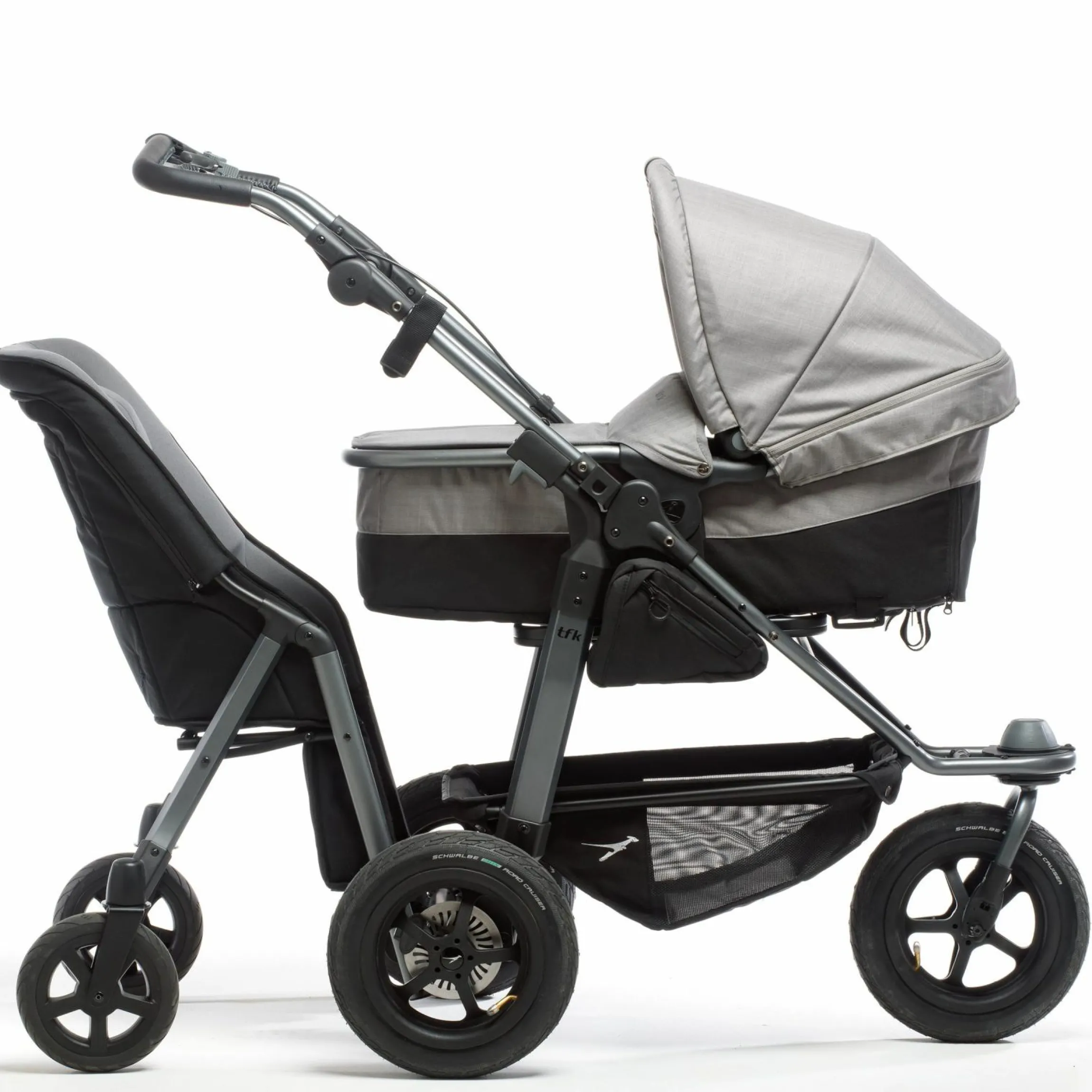 Zweitsitz & Geschwistersitz Shuttle 2 für Mono / Joggster / Twin - Black Grey