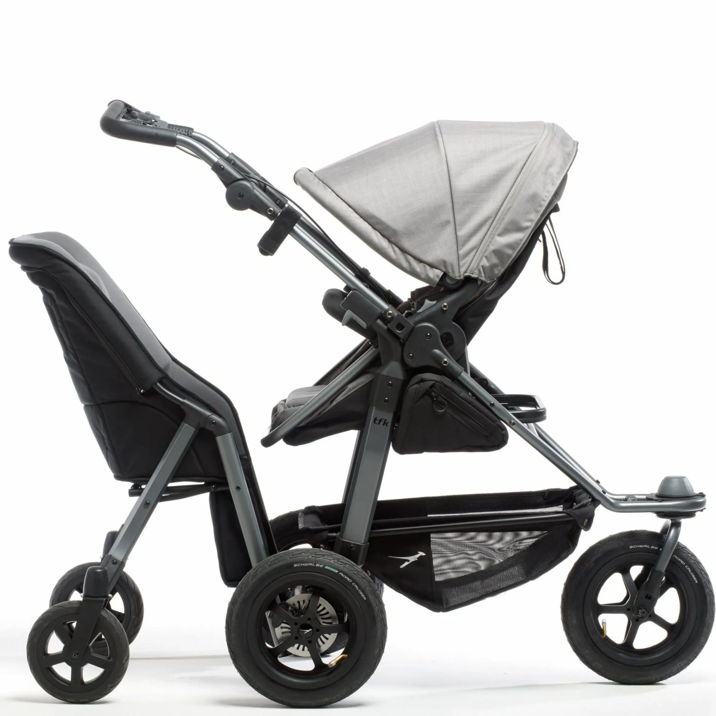 Zweitsitz & Geschwistersitz Shuttle 2 für Mono / Joggster / Twin - Black Grey