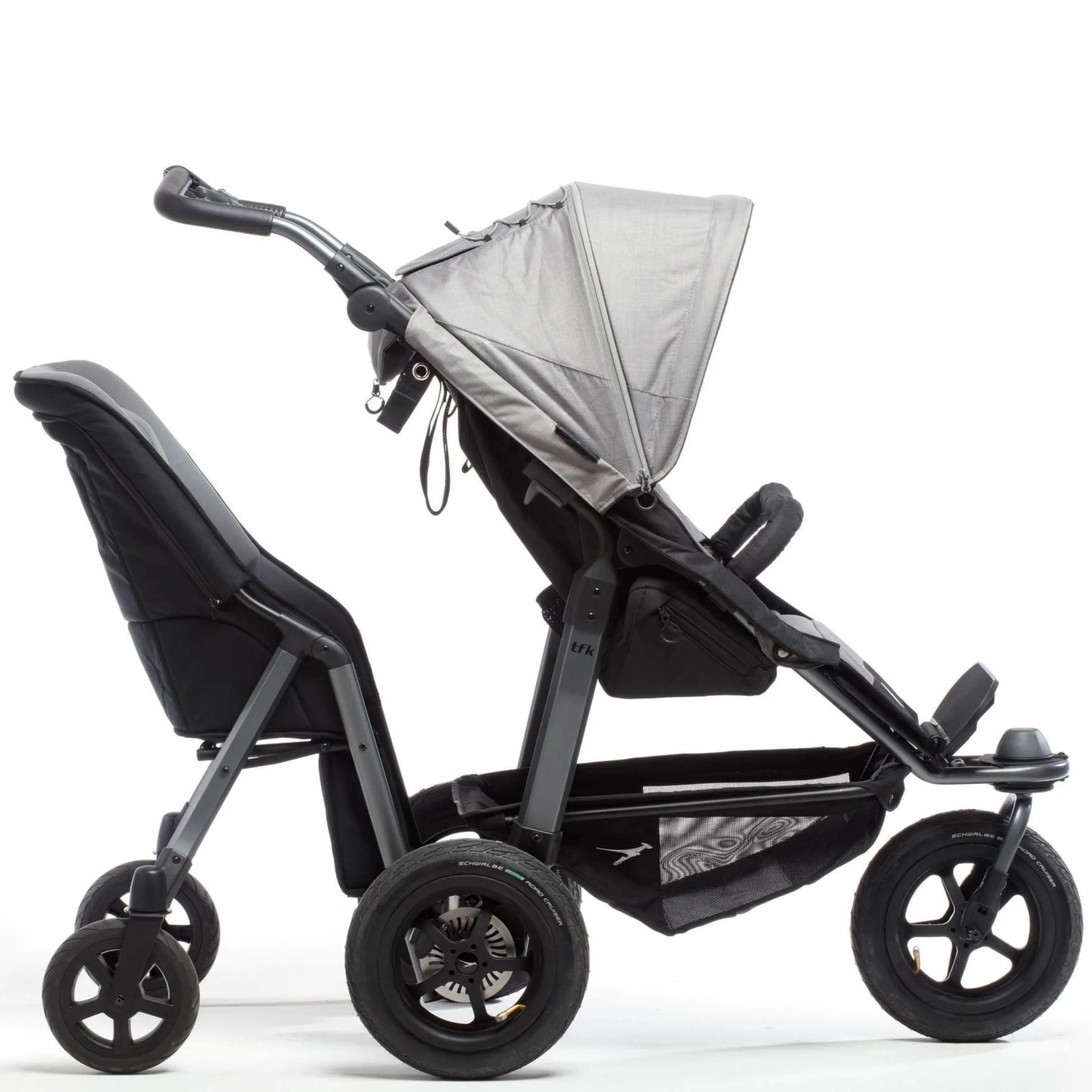 Zweitsitz & Geschwistersitz Shuttle 2 für Mono / Joggster / Twin - Black Grey