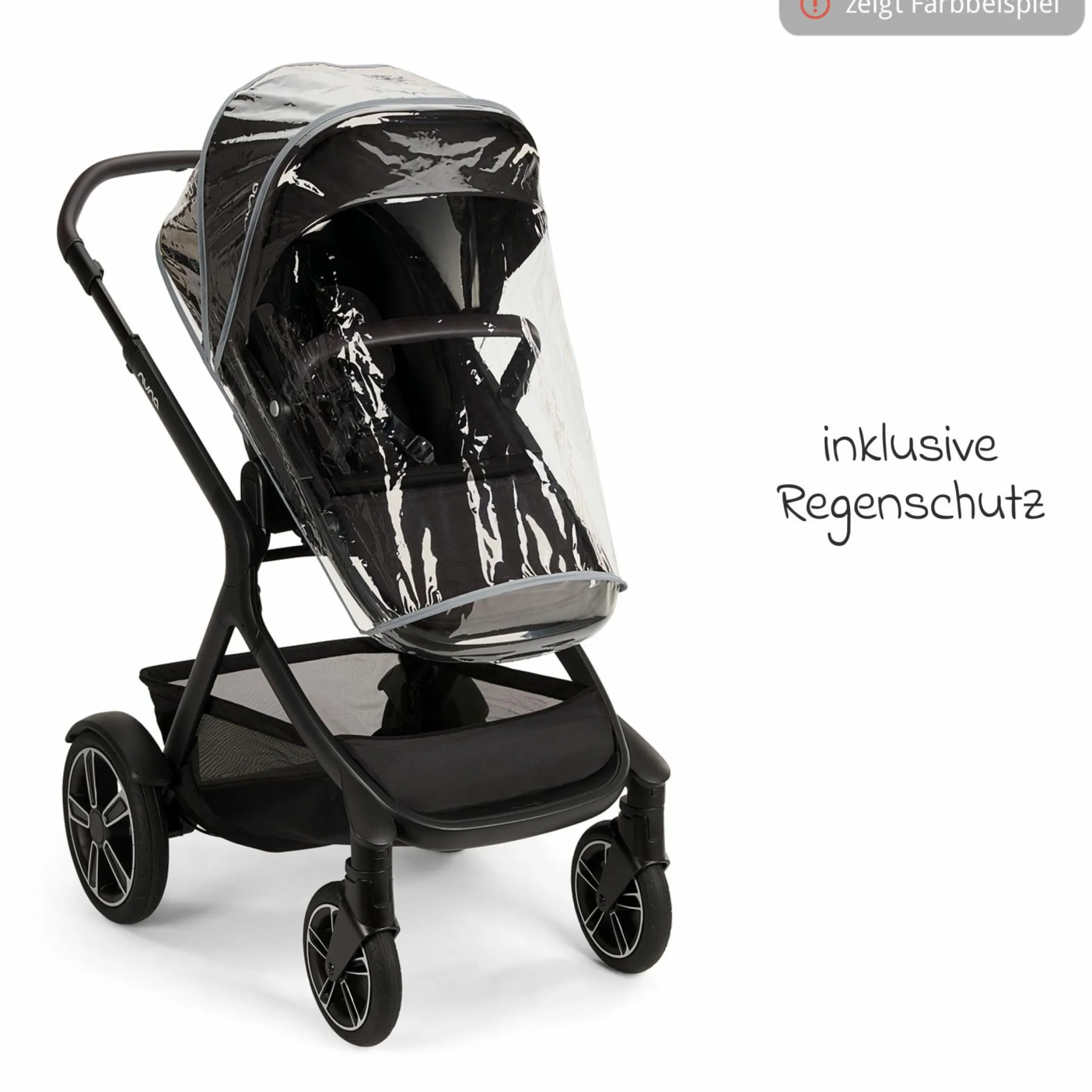 Zweit-Sportsitz DEMI next mit magnetischem Gurtverschluss inkl. Regenschutz - Granite - Kollektion 2025