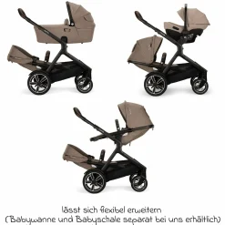 Zweit-Sportsitz DEMI next mit magnetischem Gurtverschluss inkl. Regenschutz - Cedar - Kollektion 2025