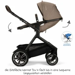 Zweit-Sportsitz DEMI next mit magnetischem Gurtverschluss inkl. Regenschutz - Cedar - Kollektion 2025