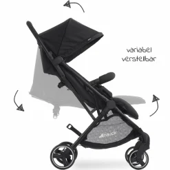 Zwillingsbuggy Swift X Duo (bis 36 kg) - Black
