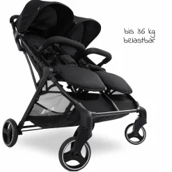 Zwillingsbuggy Swift X Duo (bis 36 kg) - Black